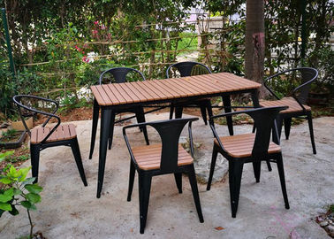 الصين بسيطة الحديثة الصلبة خشبية الأثاث في الهواء الطلق شرفة الجدول كرسي مجموعة للترفيه مقهى بار المزود