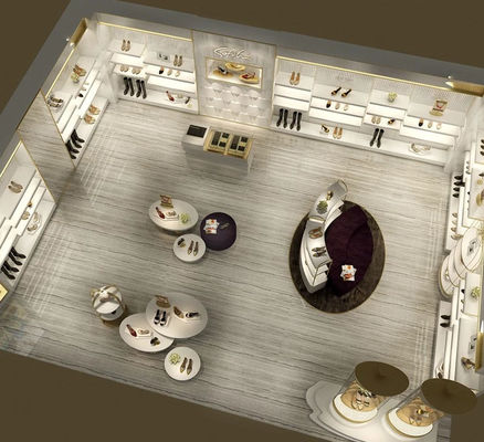 رفوف الأحذية الفاخرة المخصصة Ladys Store